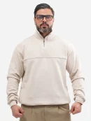 mens-long-sleeve-half-zip-blouse-code-1047
