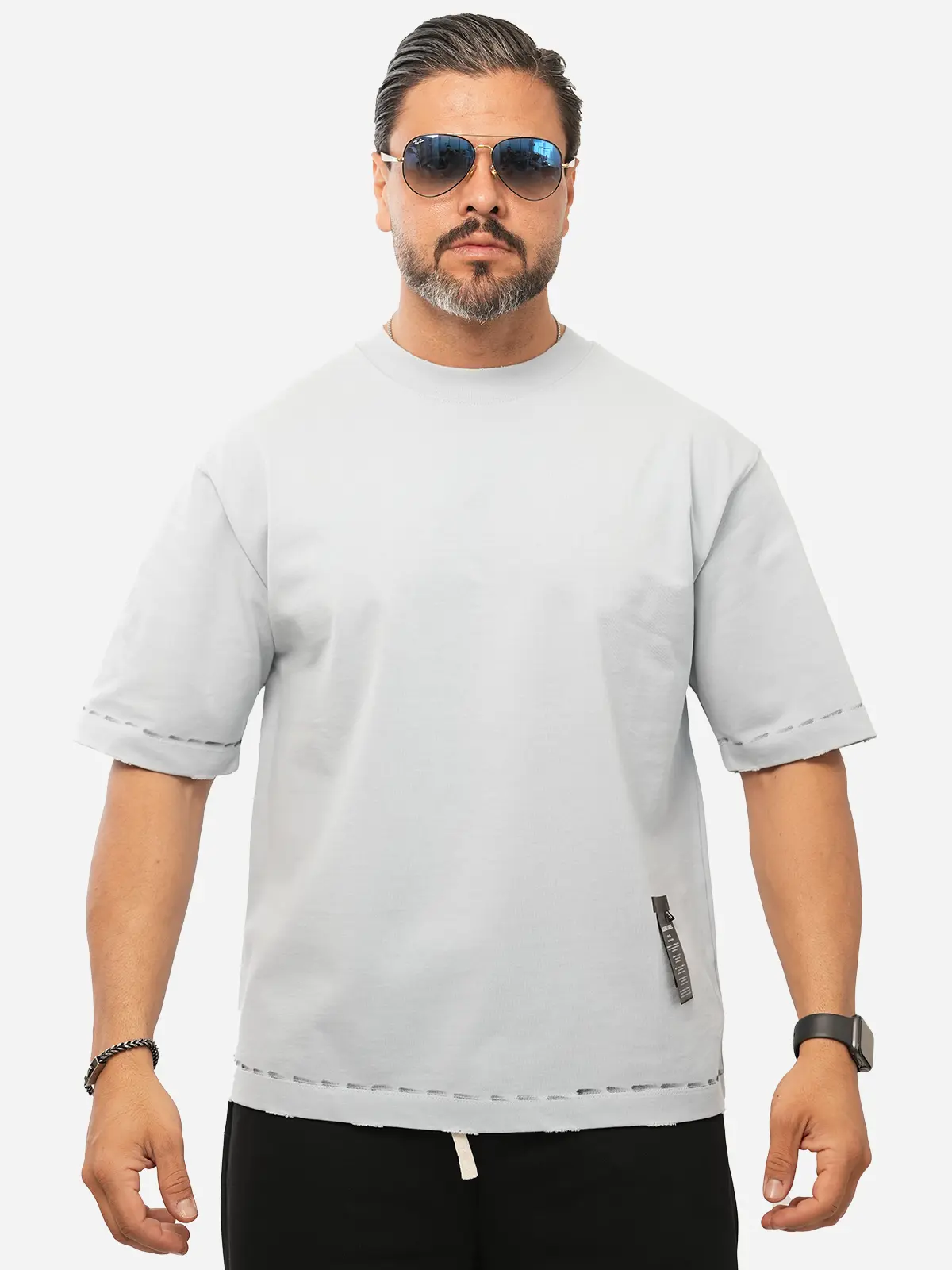 Macan embroidered men's T-shirt, code 108F