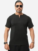 Oysho Men's Half-Zip T-Shirt Code 1036