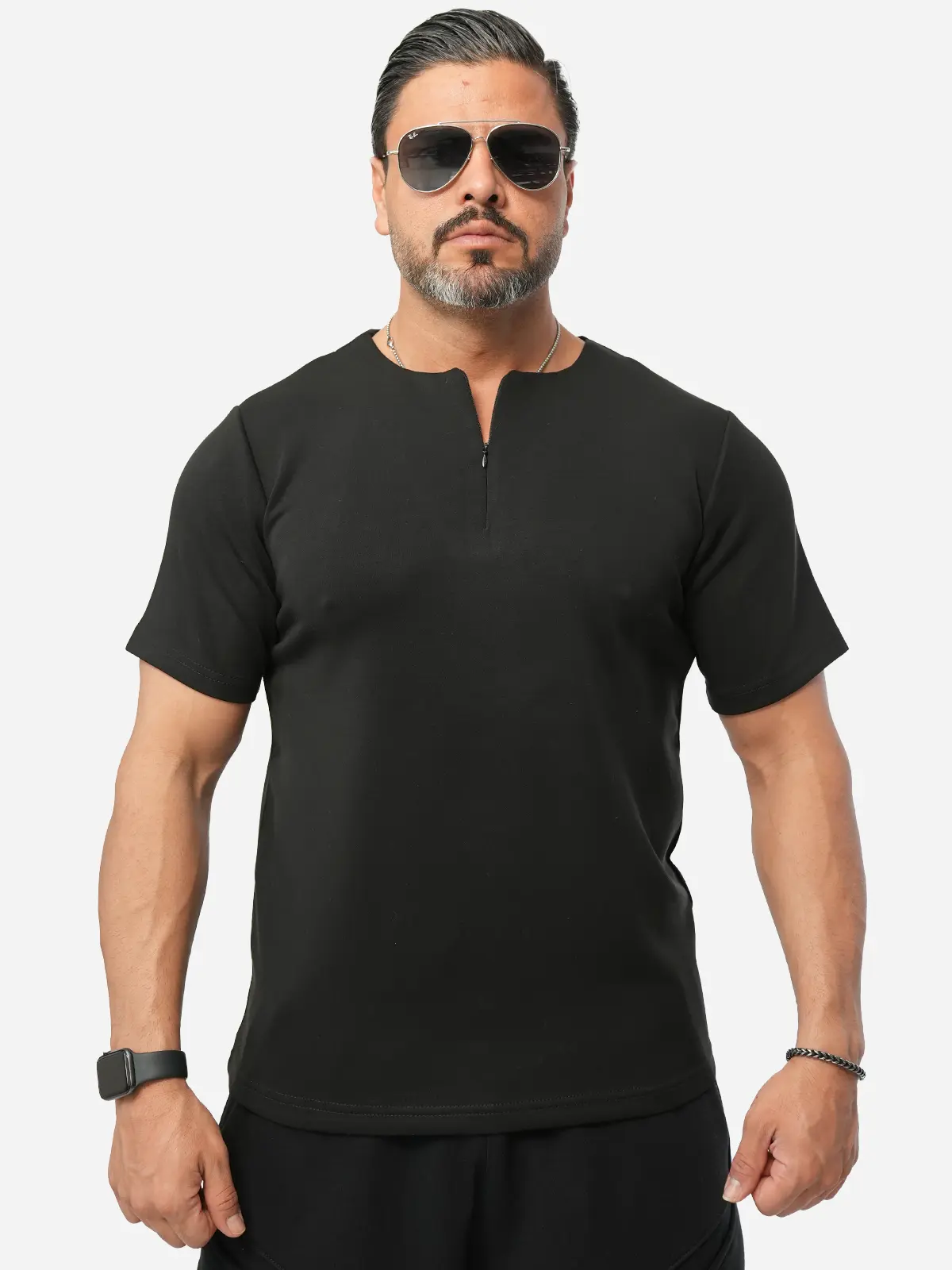 Oysho Men's Half-Zip T-Shirt Code 1036