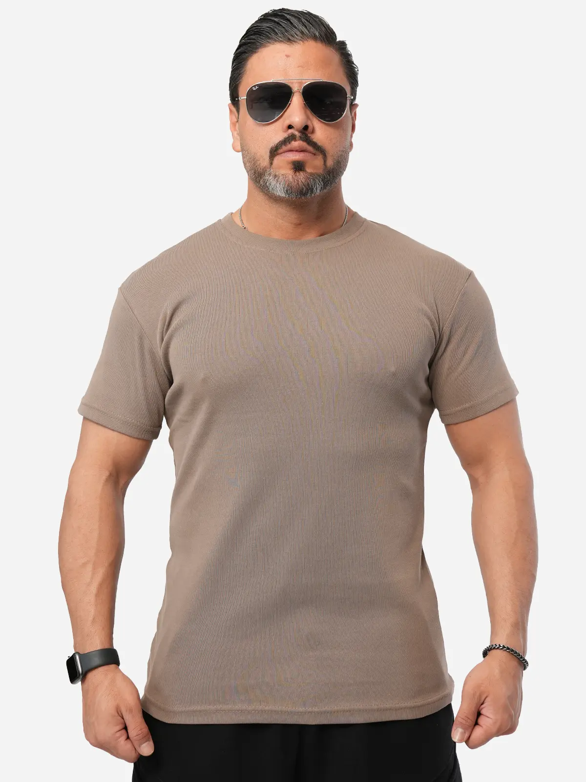 Men's elastic match T-shirt - absorbent fabric code 1061