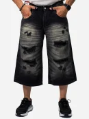 Men's long denim shorts with zipper, code j102