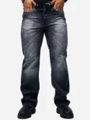 Men's charcoal gray half-bag jeans, code J206